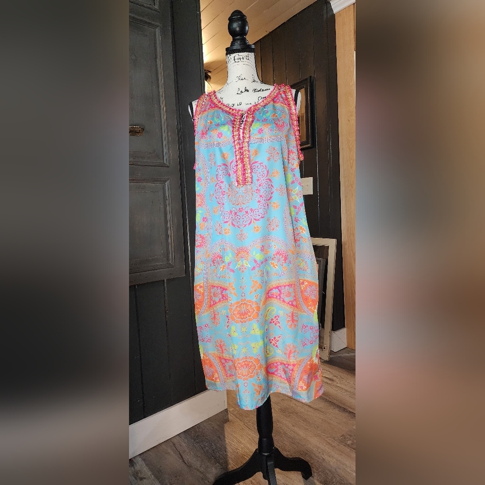 Avani Del Amour Colorful Floral Dress